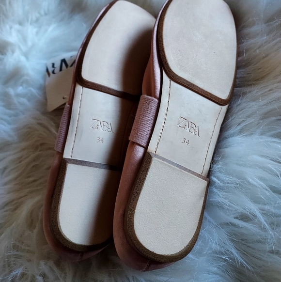 Sara Girls Pink Satin Ballet Flats Sz-2.5 - Picture 5 of 6